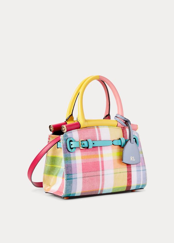 Women's Ralph Lauren Madras Mini RL50 Handbags | 150678FDA